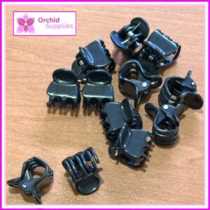 14mm Orchid Flower Stem Butterfly Clip Green