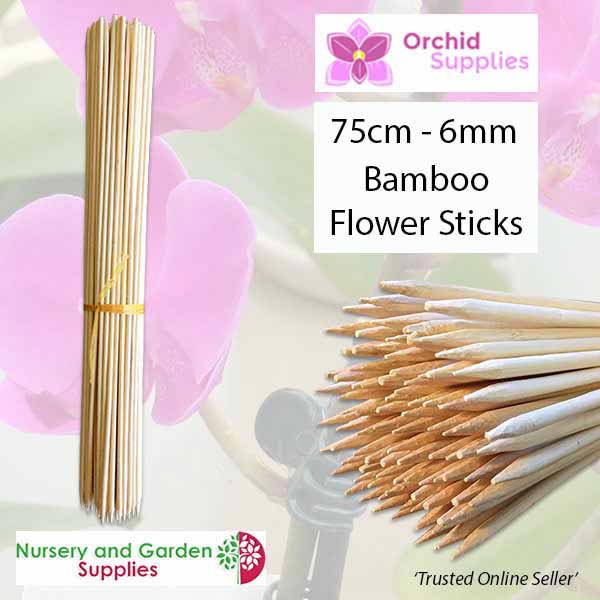 75cm Bamboo Orchid Flower Sticks